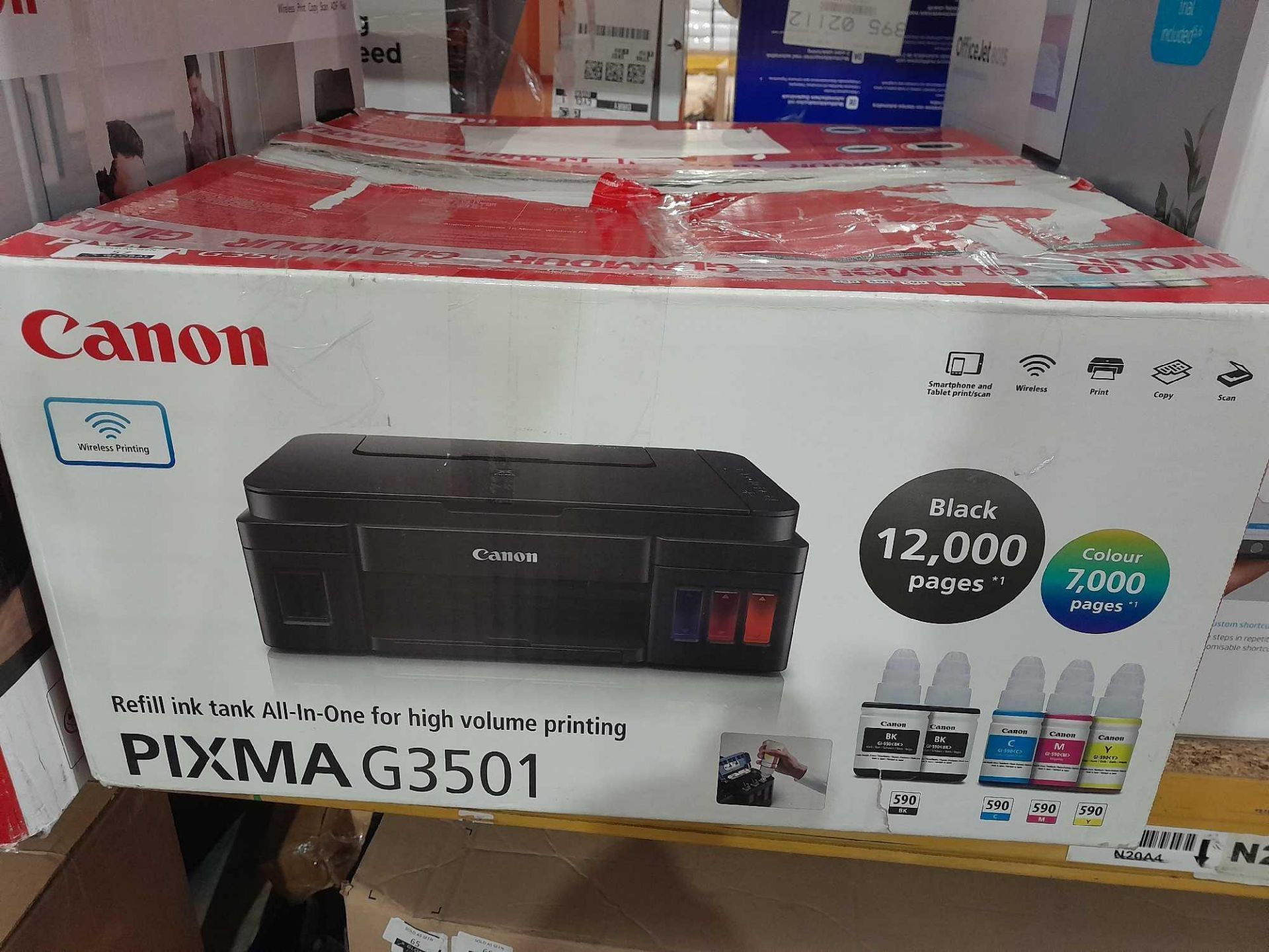 RRP £150 Boxed Canon Pixma G3501 All In One Printer - Image 2 of 2