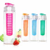 700Ml Fruit Infusion Water Bottle - Removable Fruit Infuser Holds Fresh Fruits, Vegetables, And