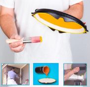 No More Spills: First Anti-Gravity Paint Tray Ever Can Be Held At Any Angle Without Dripping. Cut