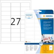 44 X 25 Sheets Of Herma Self Adhesive Labels In Different Sizes