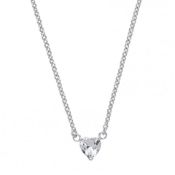 RRP 39.00 10 x White Cubic Zirconia Claw Set Heachrt Shaped Pendant With Necklace RRP 39.00