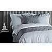 RRP £110 Bagged K By Kelly Hoppen Geo Jaquard 100% Cotton 6 Piece Duvet Set