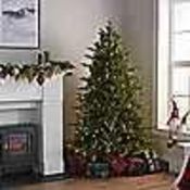 RRP £415 Boxed Santa's Best 116 Function 7Ft Pre-Lit Gumdrop Auburn Christmas Tree