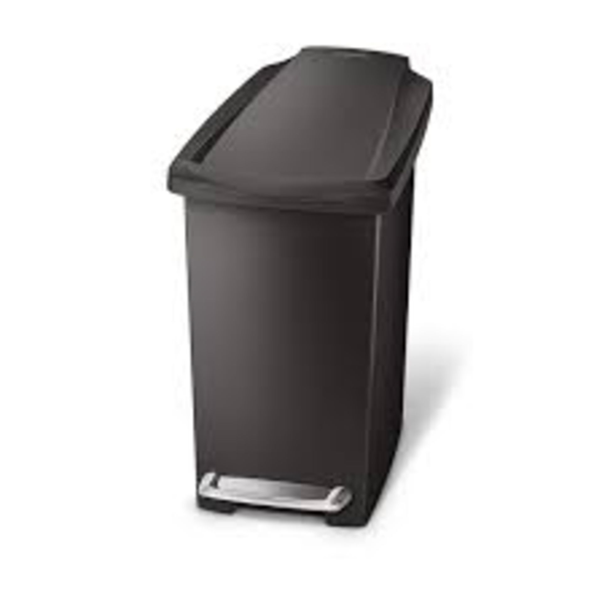 RRP £125 Lot To Contain 5 Boxed Brand New Simple Human Black Plastic 10L Pedal Bins
