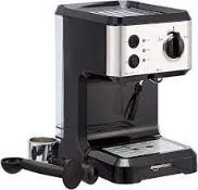 RRP £100 Boxed Brand New Amazon Basics Espresso Coffee Machine With Milk Frother