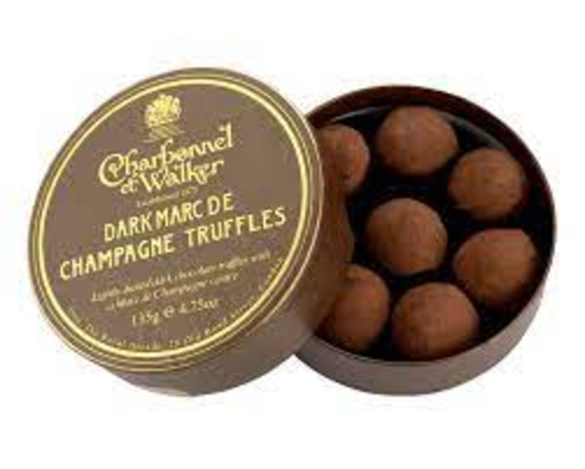 RRP £777 (Count 52) Spw14W8606M Charbonnel Et Walker Dark Marc De Champagne Truffles, 135G Joe &