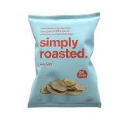RRP £442 (Count 41) Spw49D6792M Simply Roasted ‚Äì Sea Salt Crisps 12 X 93G Share Bag | 50% Less Fat