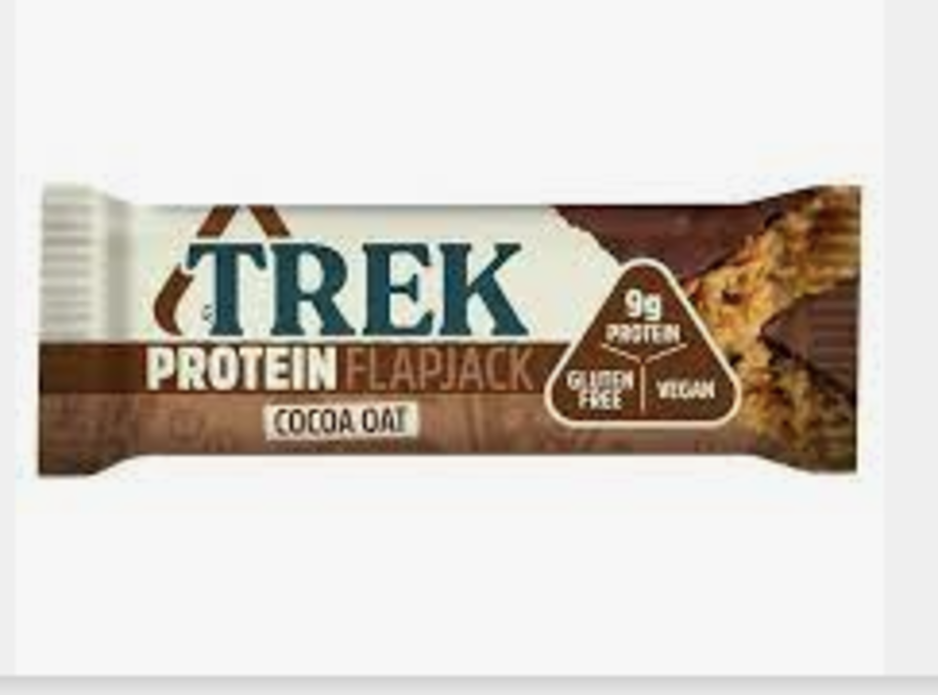 RRP £2790 (Count 269) spW37d2128Y TREK High Protein Flapjack Cocoa Oat, 50 g - Gluten Free Bars ‚