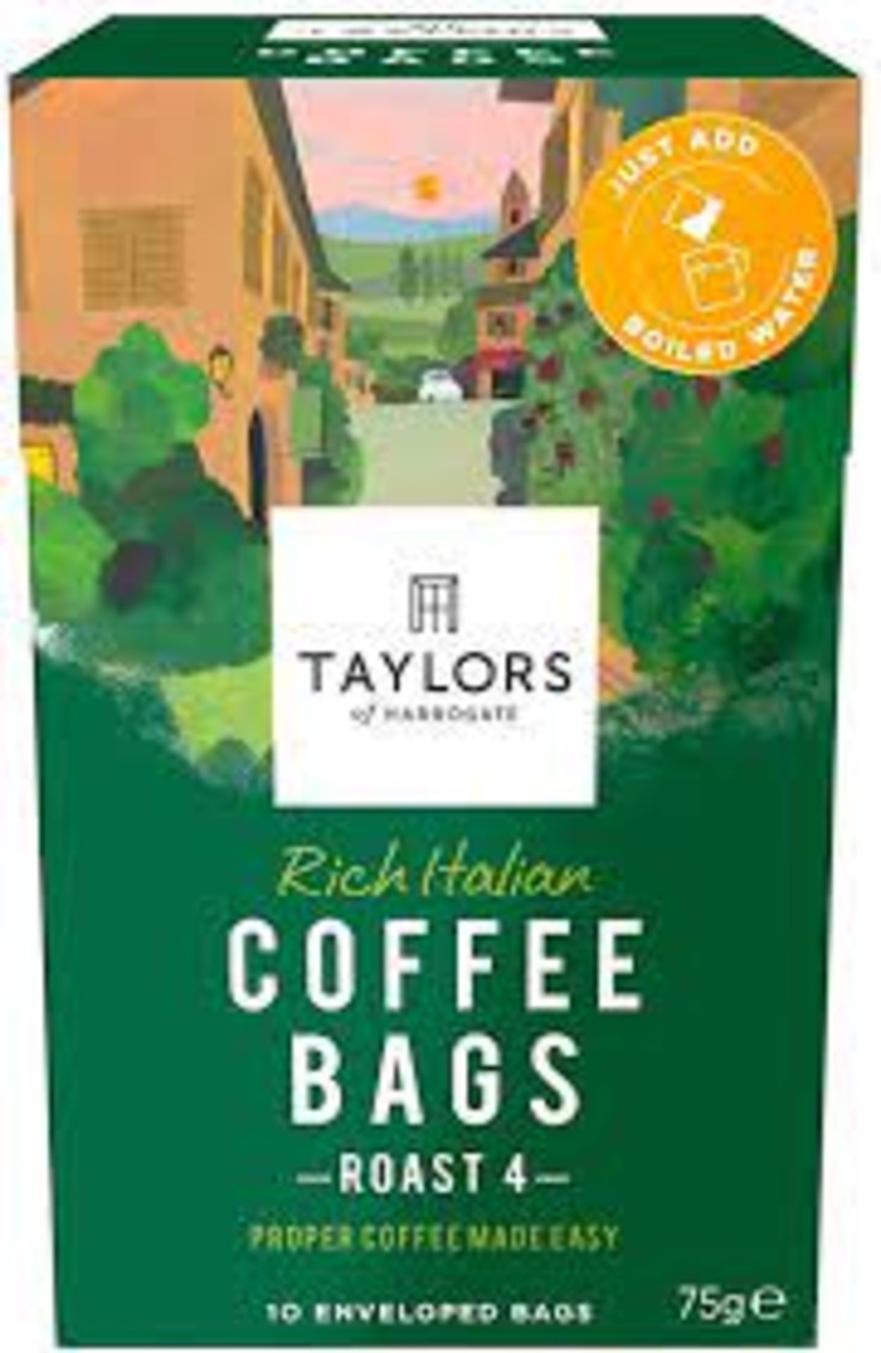 RRP £1506 (Appx. Count 158) spSRL11NZcb Taylors of Harrogate Rich Italian Coffee Bags (10