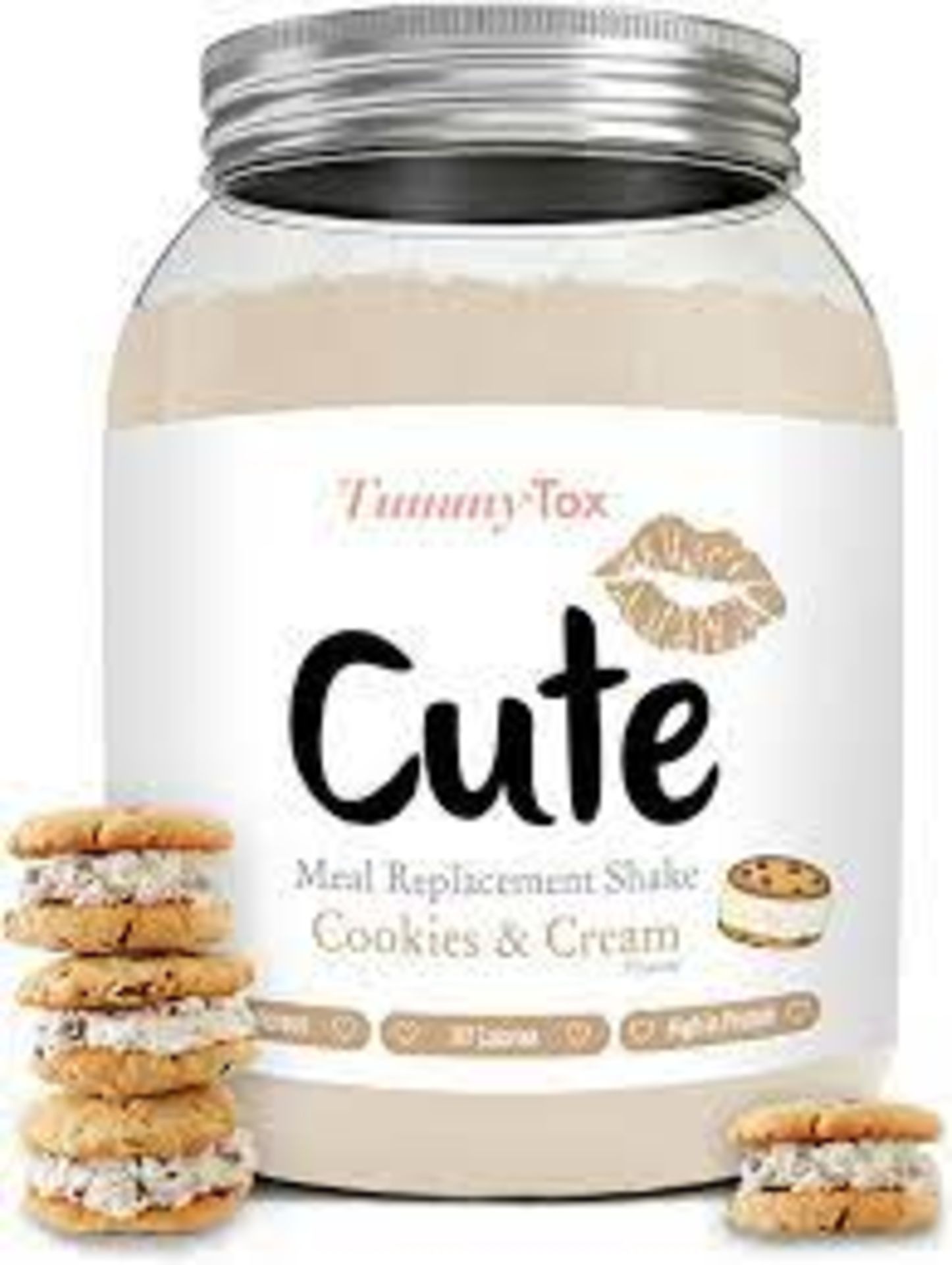 RRP £1055 (Count 88) Spw49H1466D Cute Nutrition Cookies & Cream Meal Replacement Shake - Diet