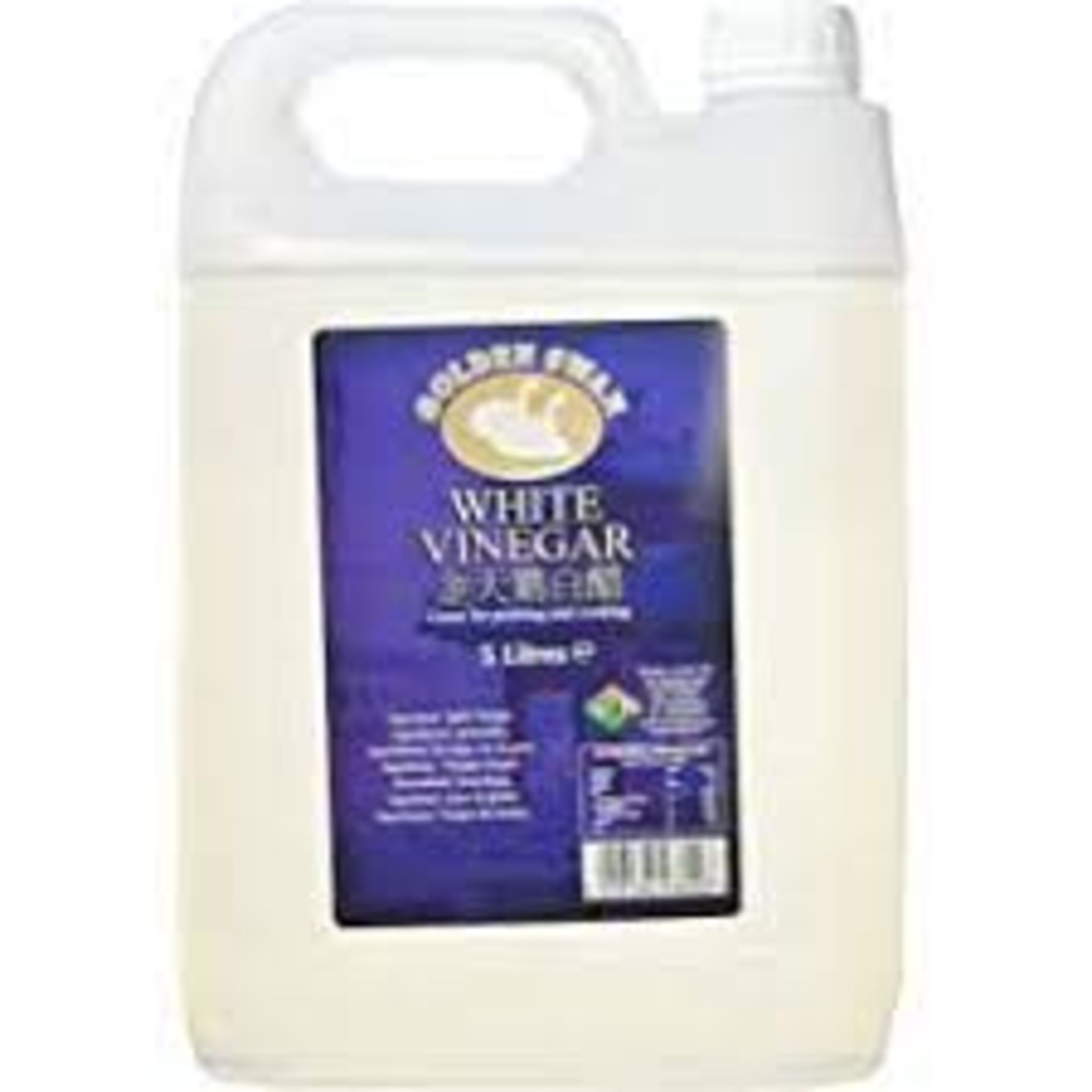 RRP £505 (Count 23 ) Spsnj21Rkmk Golden Swan White Vinegar, 5 L (Pack Of 4) (Condition Reports