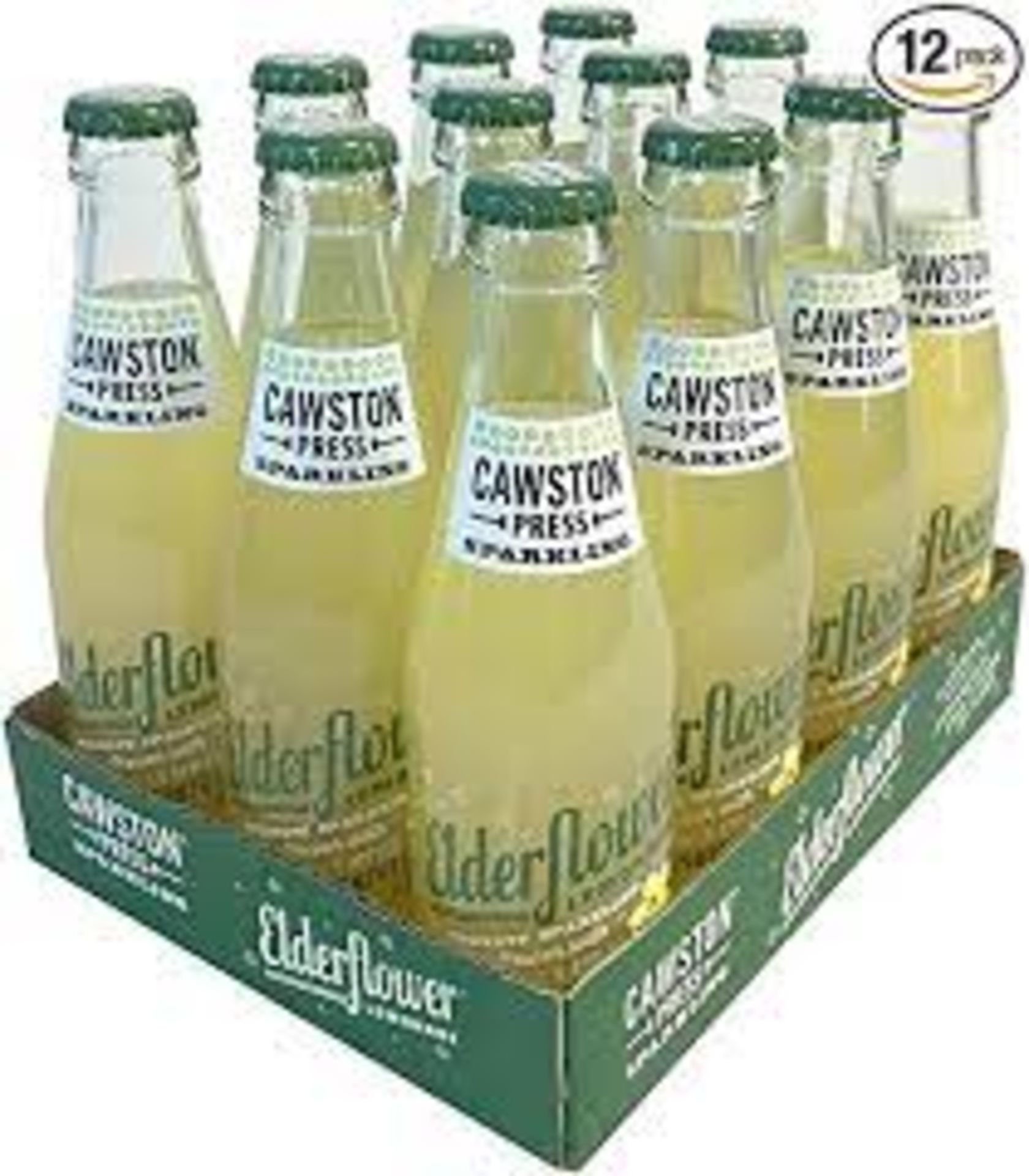 RRP £983 (Count 77) Spw14W8609M Cawston Press Sparkling Elderflower Lemonade Drink - 12 X 250Ml