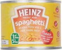 RRP £4159 (Count 1960) Spsrl11R4Ws Heinz Spaghetti In Tomato Sauce, 200G Heinz Spaghetti In Tomato