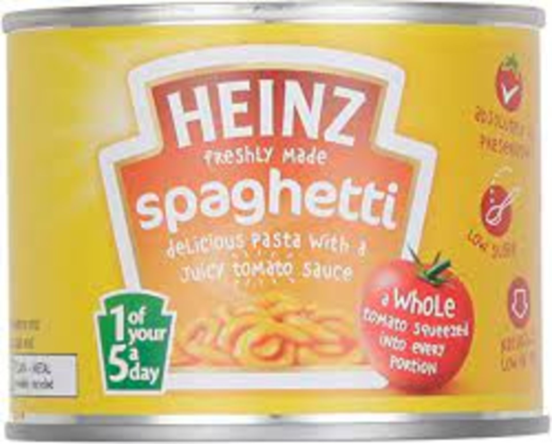 RRP £4159 (Count 1960) Spsrl11R4Ws Heinz Spaghetti In Tomato Sauce, 200G Heinz Spaghetti In Tomato