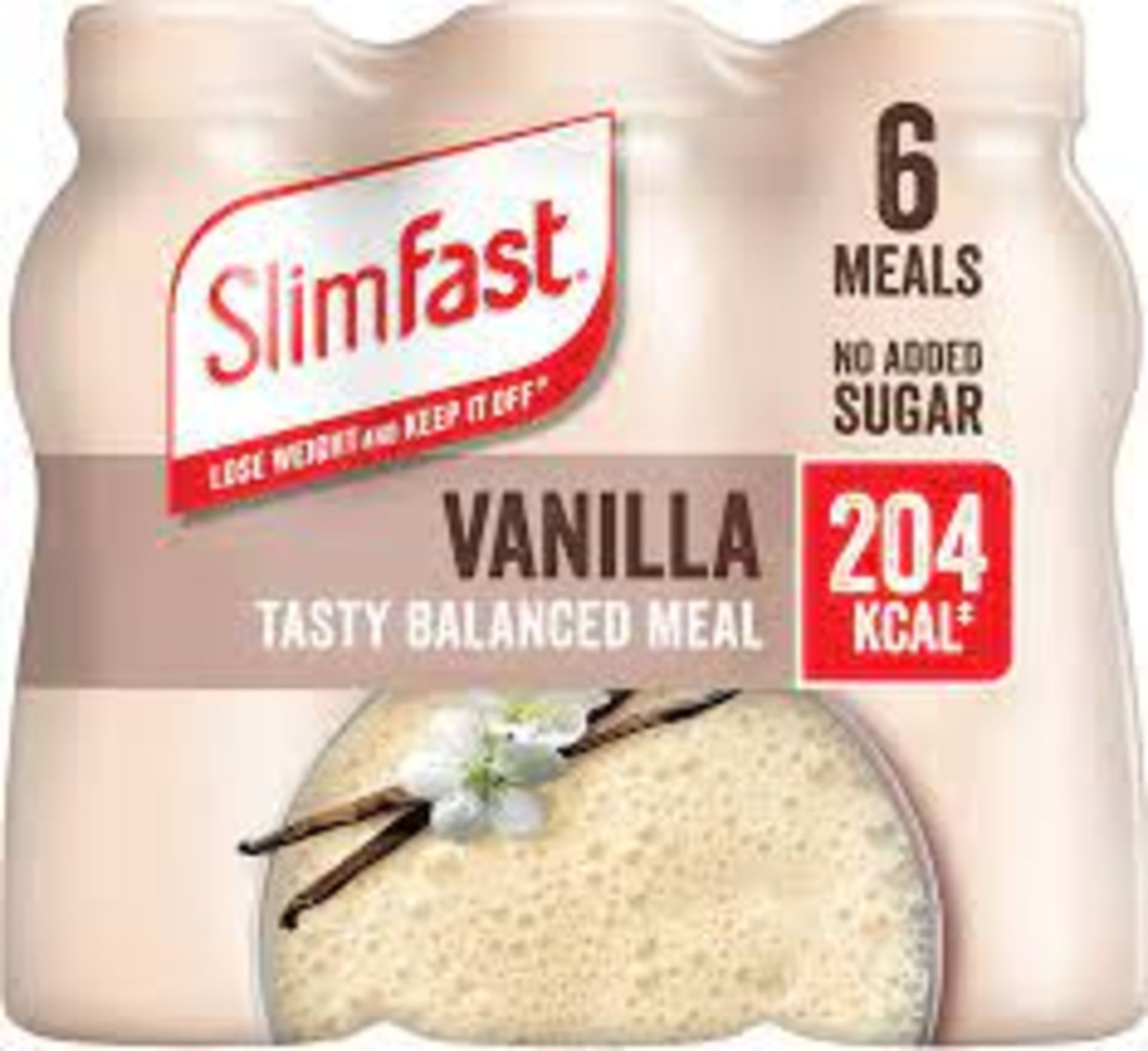 RRP £2130 (Count 227) Spw14W8626W Slimfast Ready-To-Drink Tasty Vanilla Shake, 6 X 325Ml Slimfast