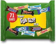 RRP £1185 (Count 110) Spw43D4993X Mars, Snickers, Twix & More Assorted Fun Size Chocolate Bars,