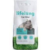 RRP £355 (Count 45) Spw48H8701P Amazon Brand Lifelong Bentonite Premium Cat Litter Baby Powder