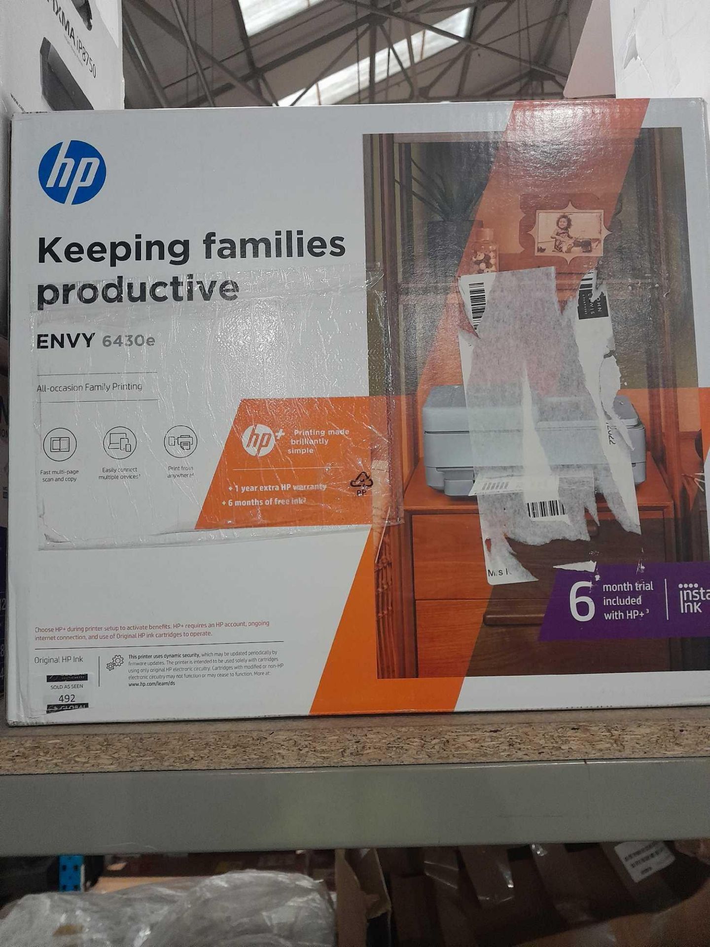 RRP £120 Boxed Hp Envy 6430E Printer Scanner Copier - Image 2 of 2