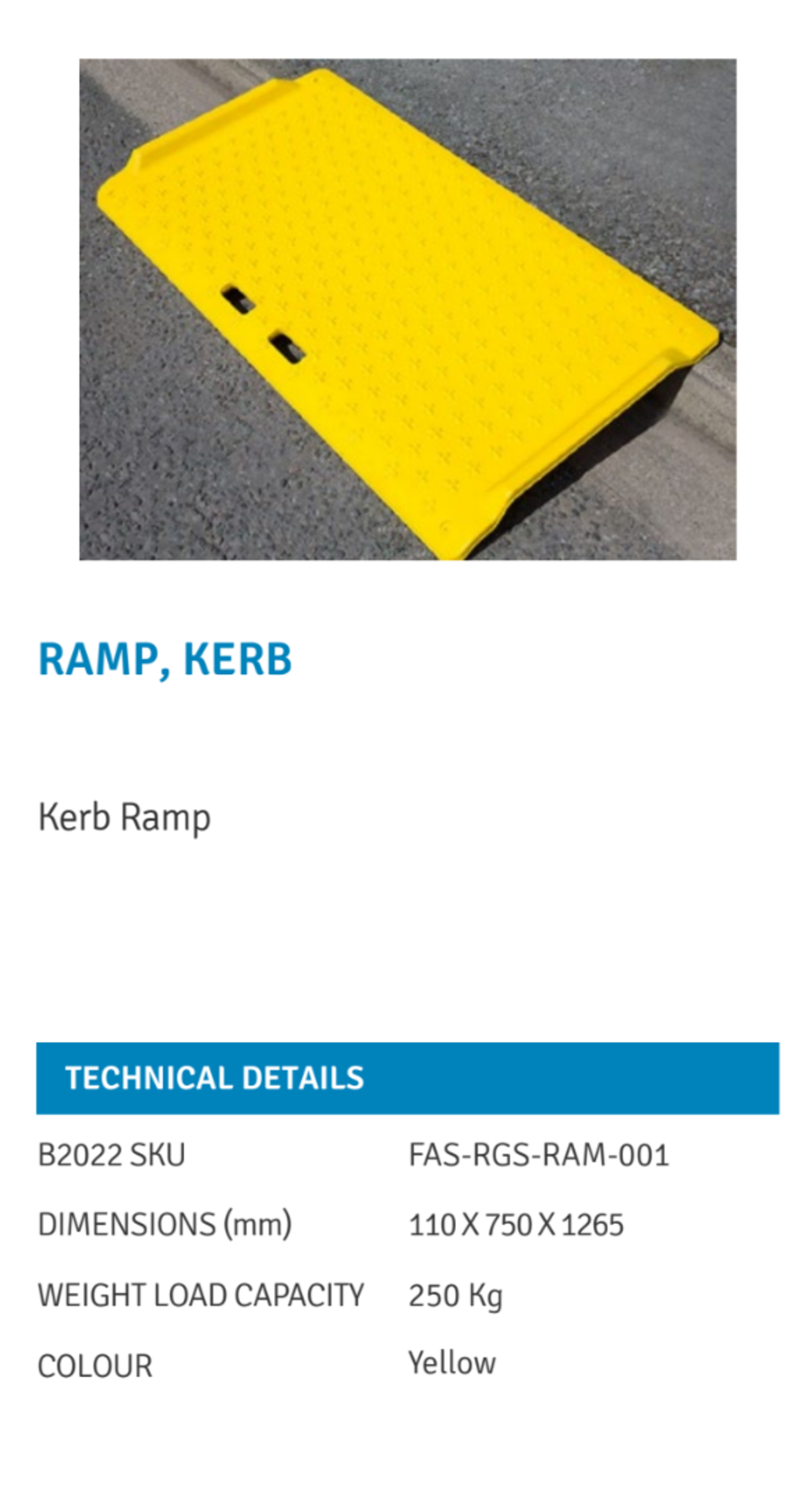 RRP £50 Lot To Contain Ramp, Kerb (Fa Specific)
