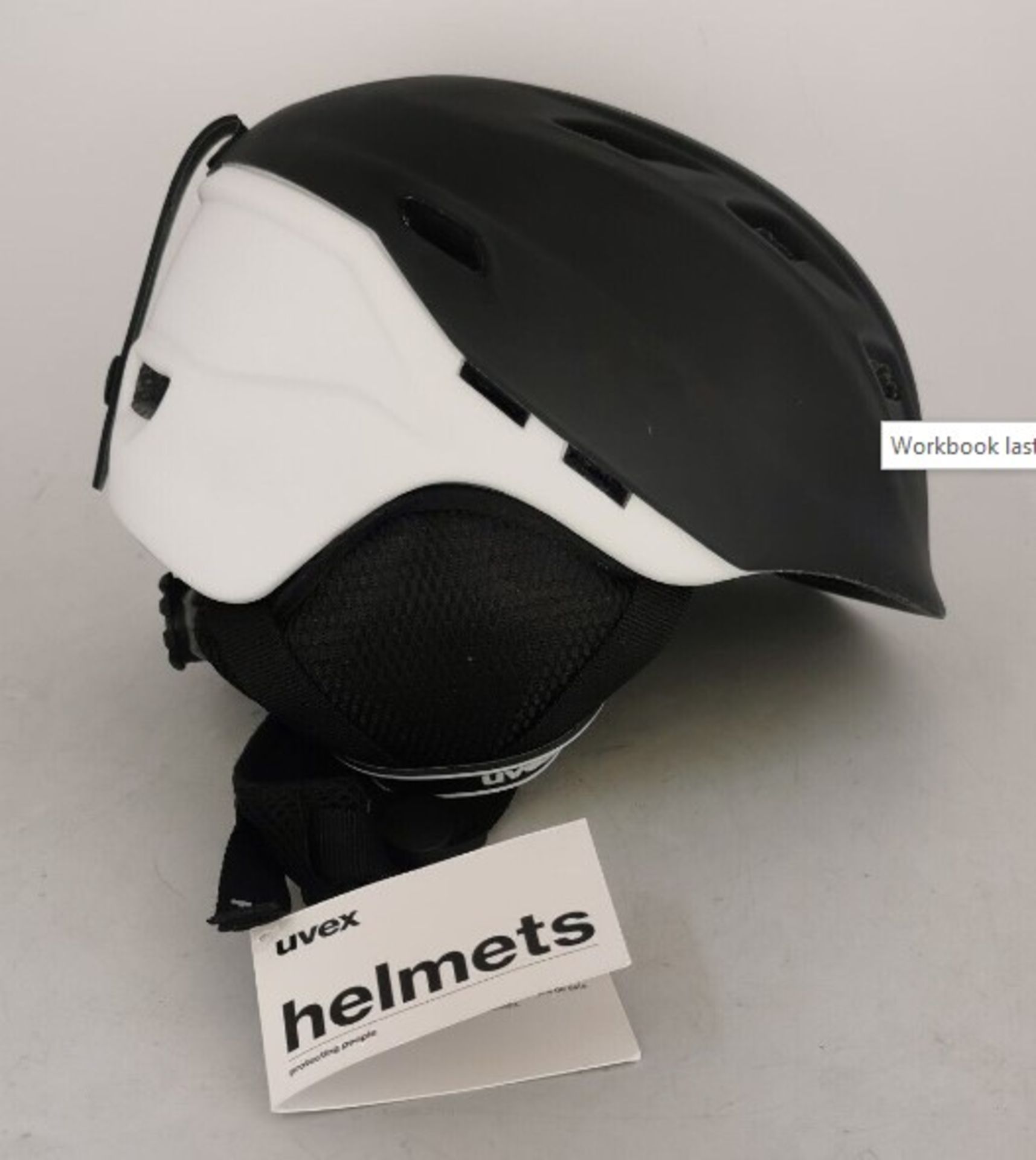 RRP 88.99 3 x Uvex Comanche 2 edt Black & White Ski Helmet, Size 51-55cm With practical functions