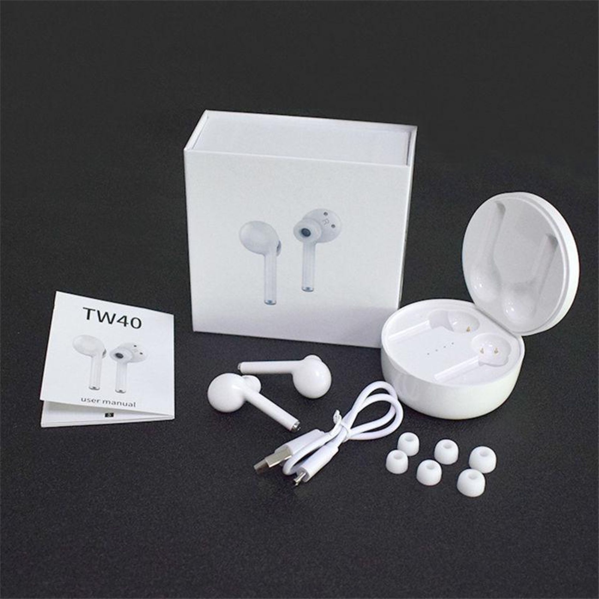 RRP 29.95 ea 5 x Candi TW40 Earpods Bullet Points: 1、Super sound quality with V5.0 + EDR 2、Durable
