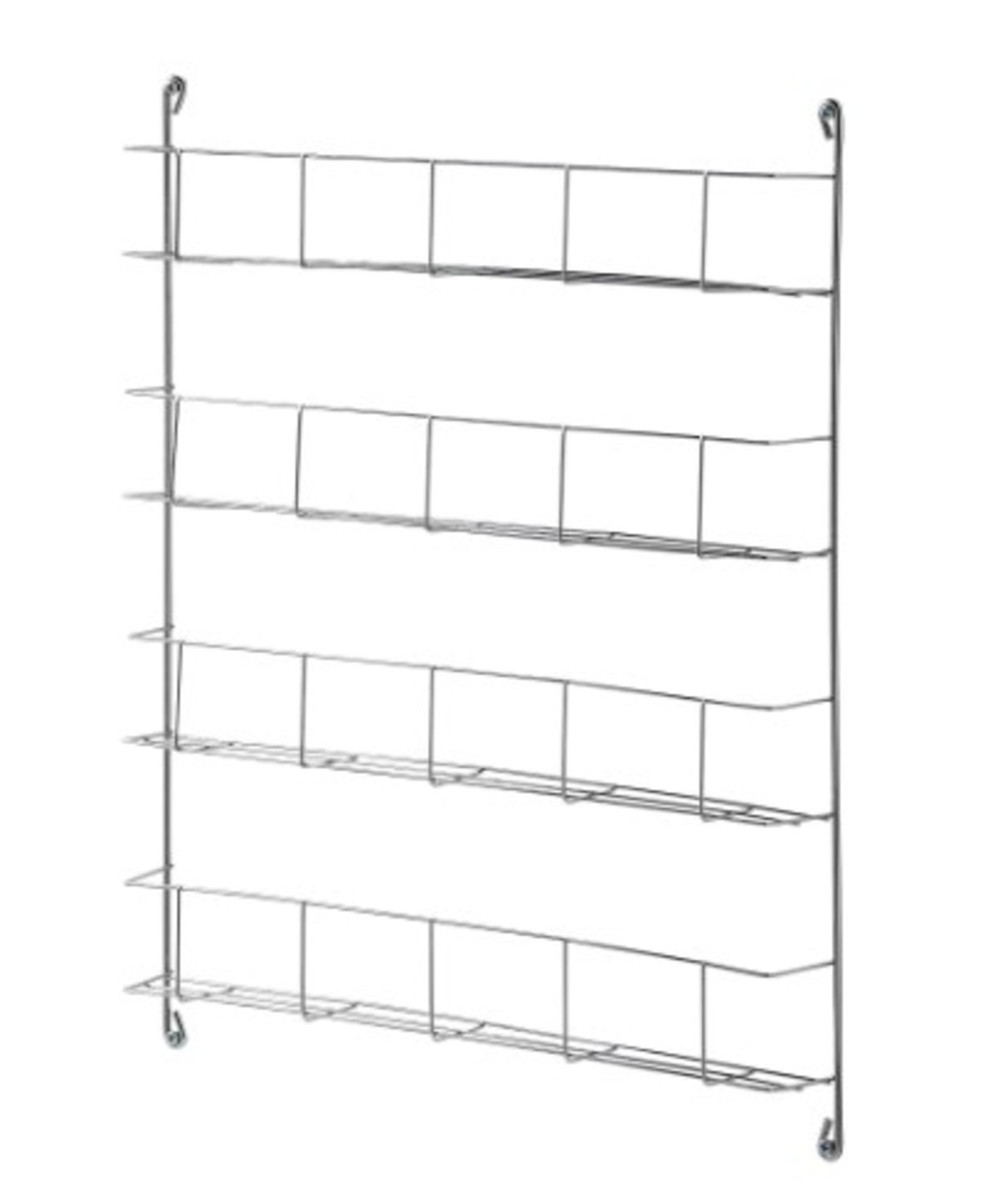 RRP 6.00 ea 12 x Datil 4 Tier Anthracite Non-magnetic Steel Shelving This GoodHome 4 tier door shelf