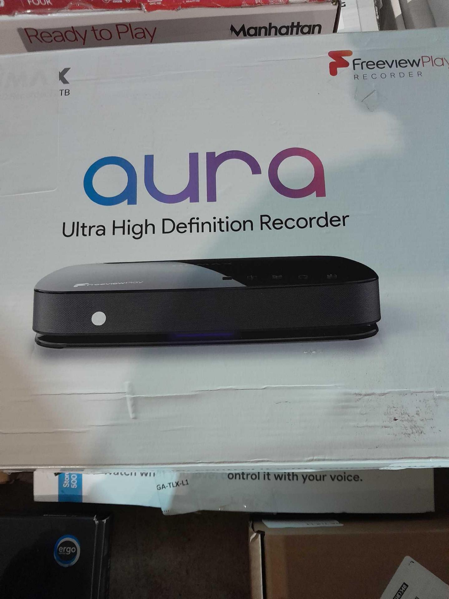 RRP £250 Boxed Humax Aura Uhd 2Tb Freeview Play Recorder - Image 2 of 2