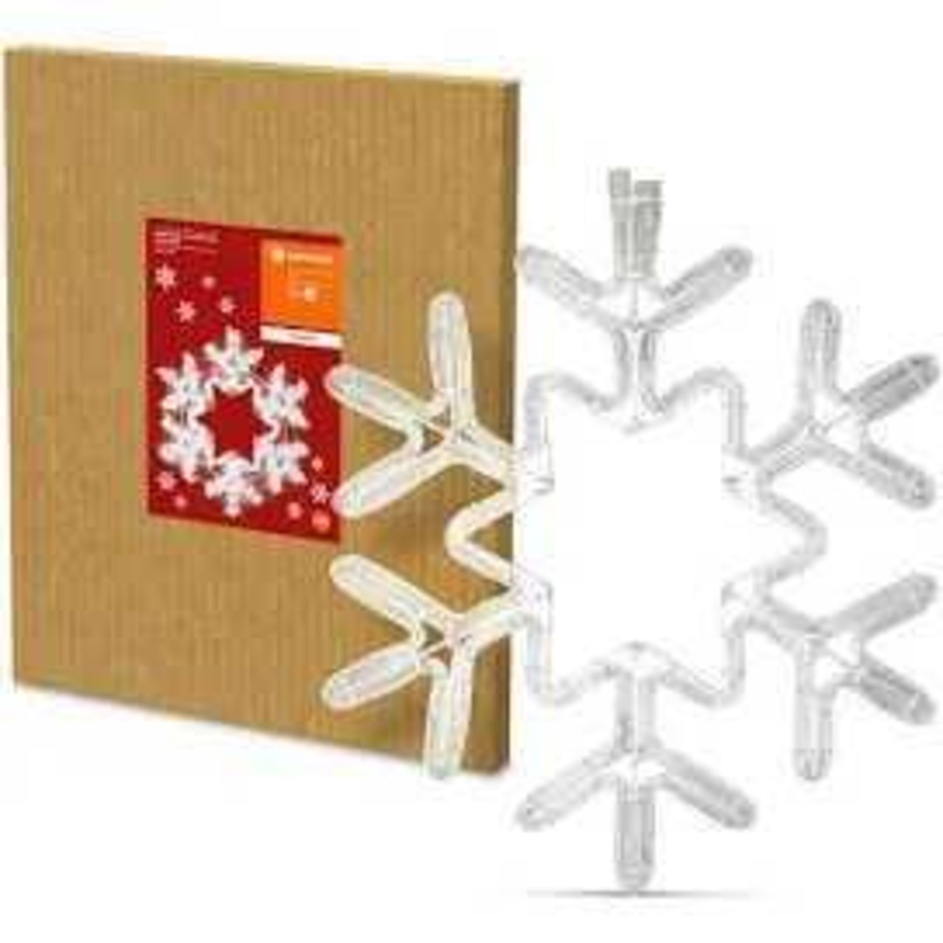 RRP £120 Lot To Contain 7 Boxed Ledvance Christmas Snowflake Led Lights
