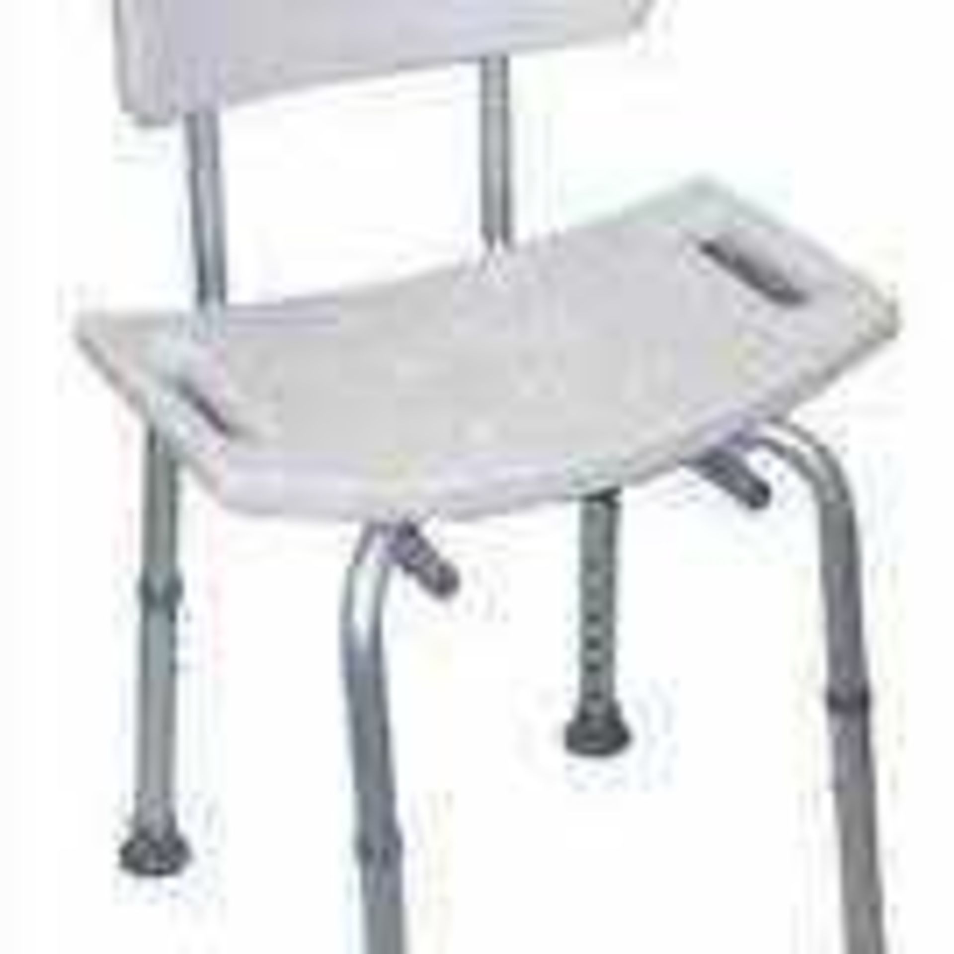 RRP £100 Plastic White Shower Chair - Image 2 of 3