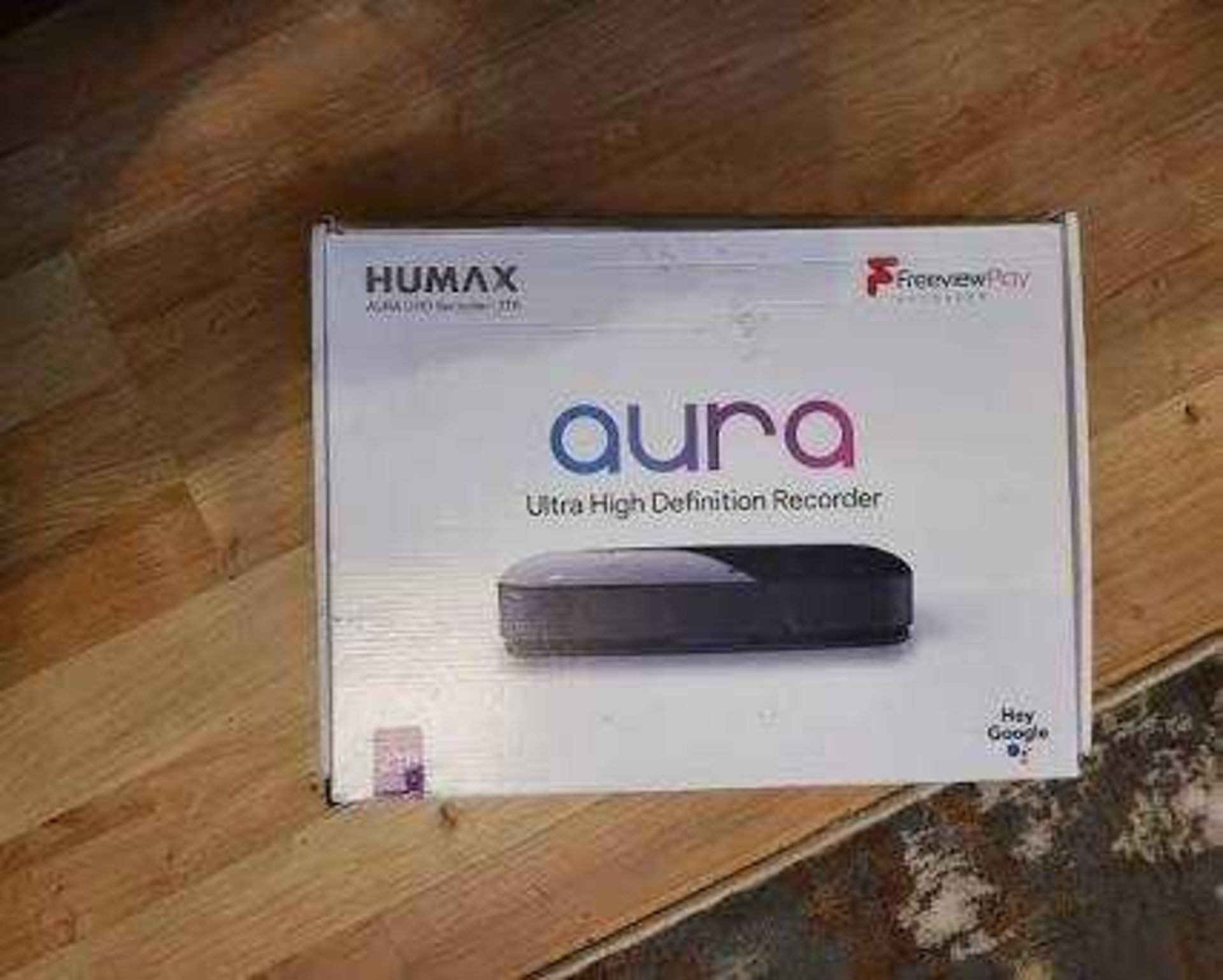 RRP £250 Boxed Humax Aura Uhd 2Tb Freeview Play Recorder