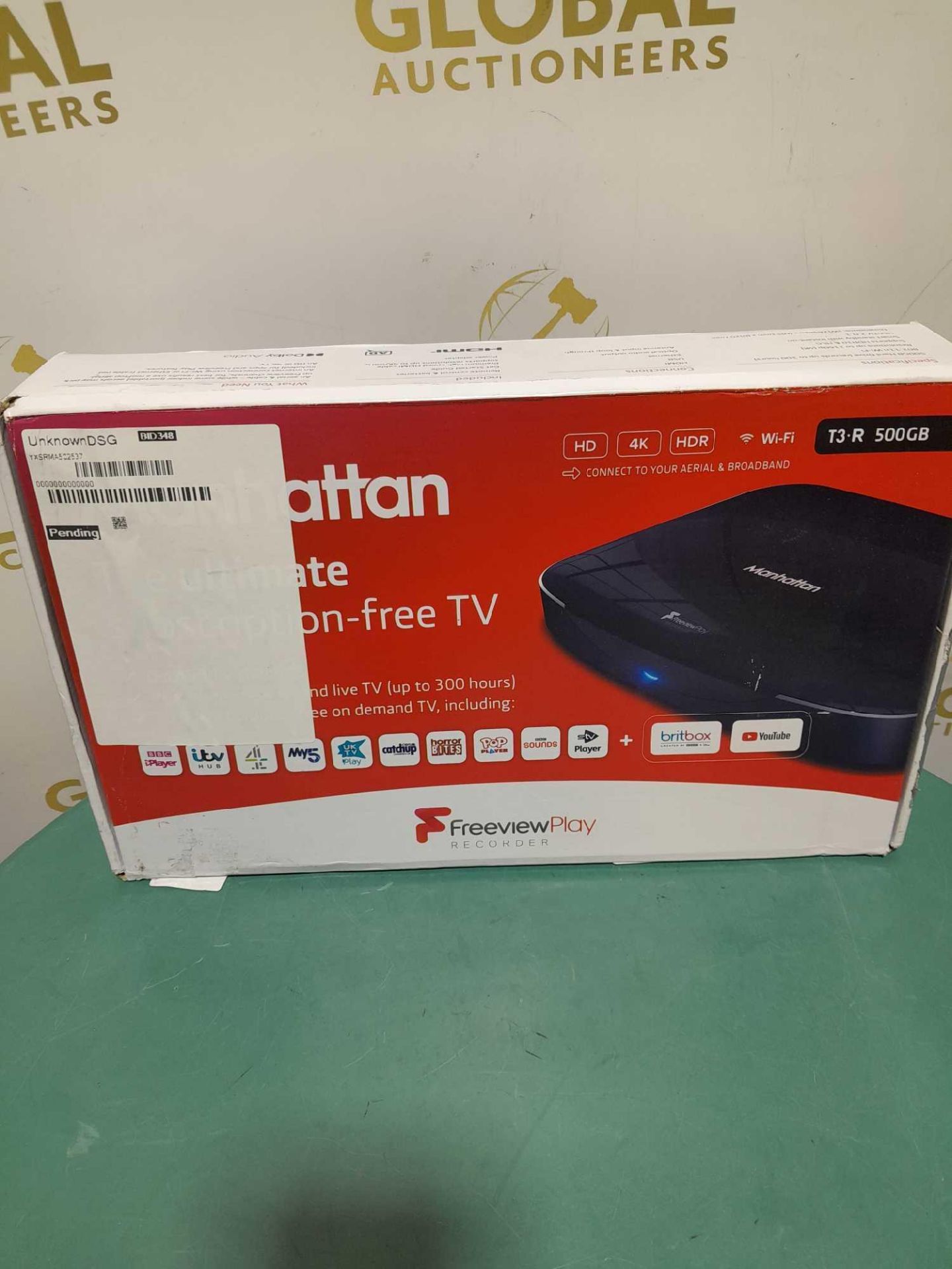 RRP £170 Boxed Manhattan T3-R 500Gb Freeview Play Recorder - Image 2 of 2