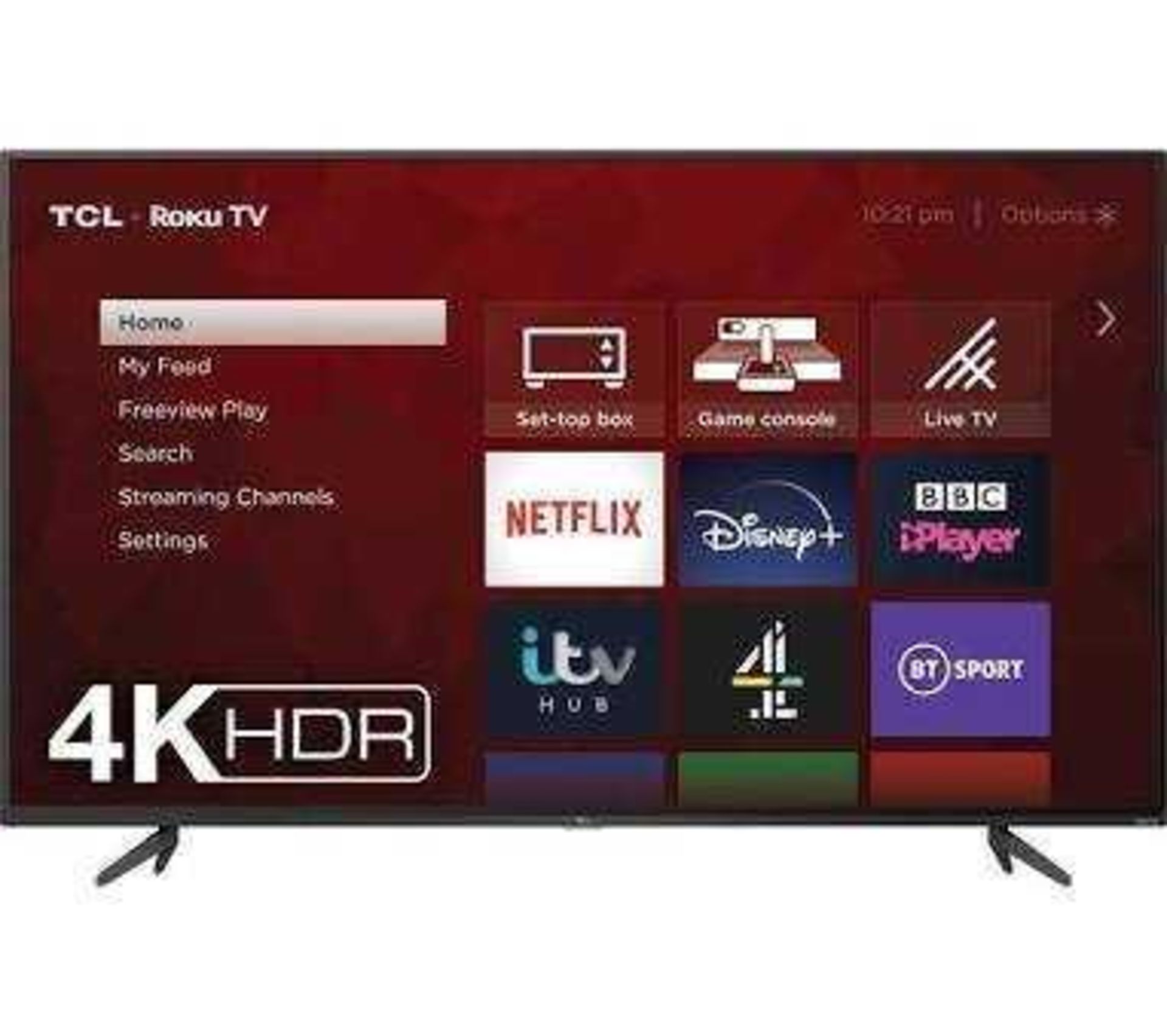 RRP £250 Boxed Tcl 43P617K 43 Inch 4K Uhd Smart Android Tv With Freeview Play