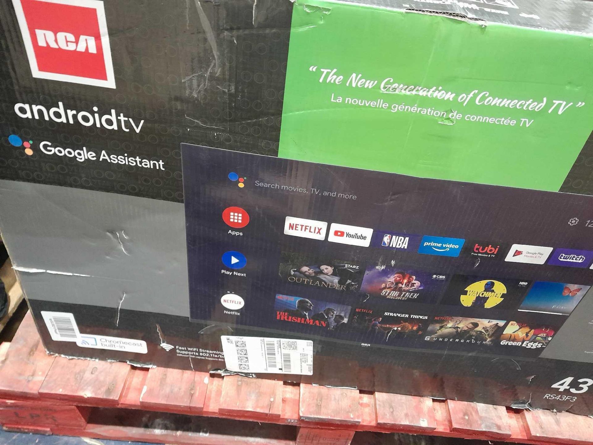 RRP £200 Boxed Rs43F3-Uk Android Smart Tv, 43 Inch, Google Assistant, Chromecast, Prime Video, Netfl - Image 2 of 2