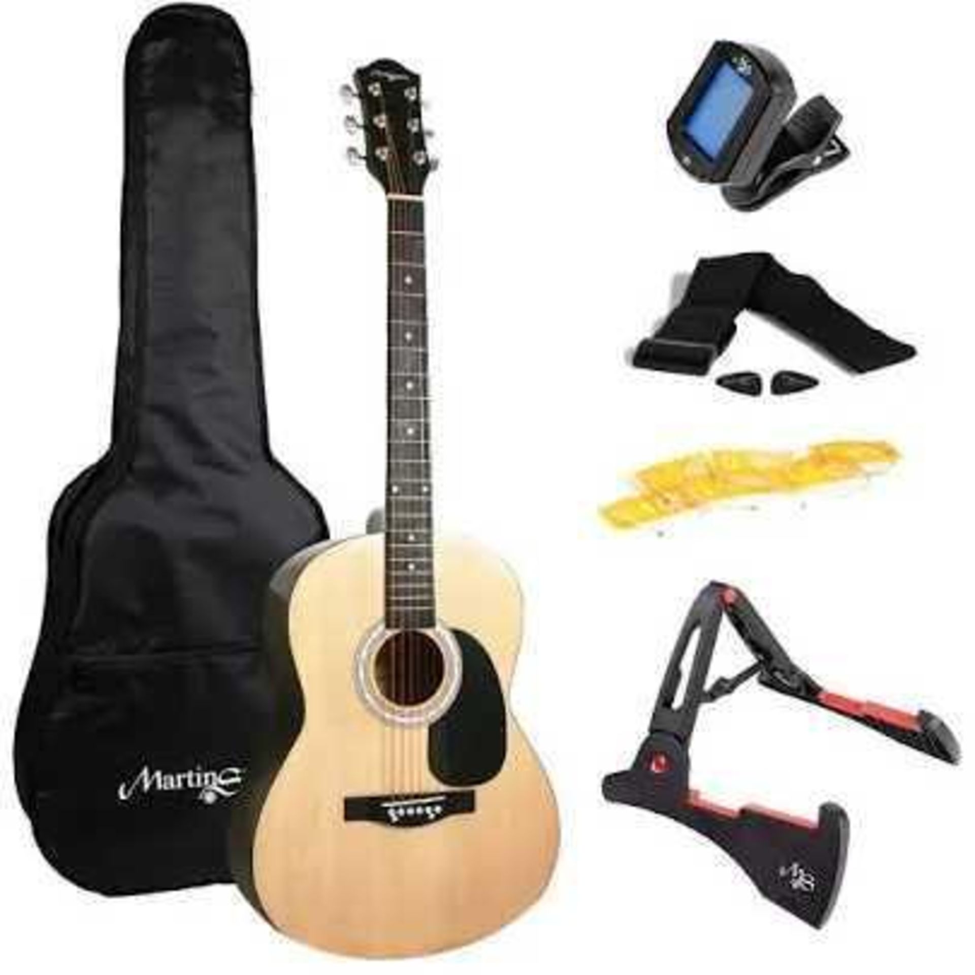 RRP £100 Bagged Martin Smith W101 Full Size Acoustic Guitar