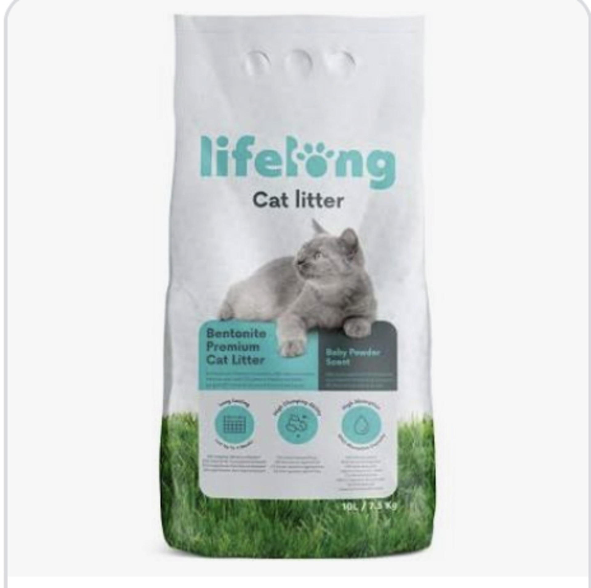 RRP £405 (Approx. Count 45) spW50h6505G Amazon Brand Lifelong Bentonite Premium Cat Litter Baby