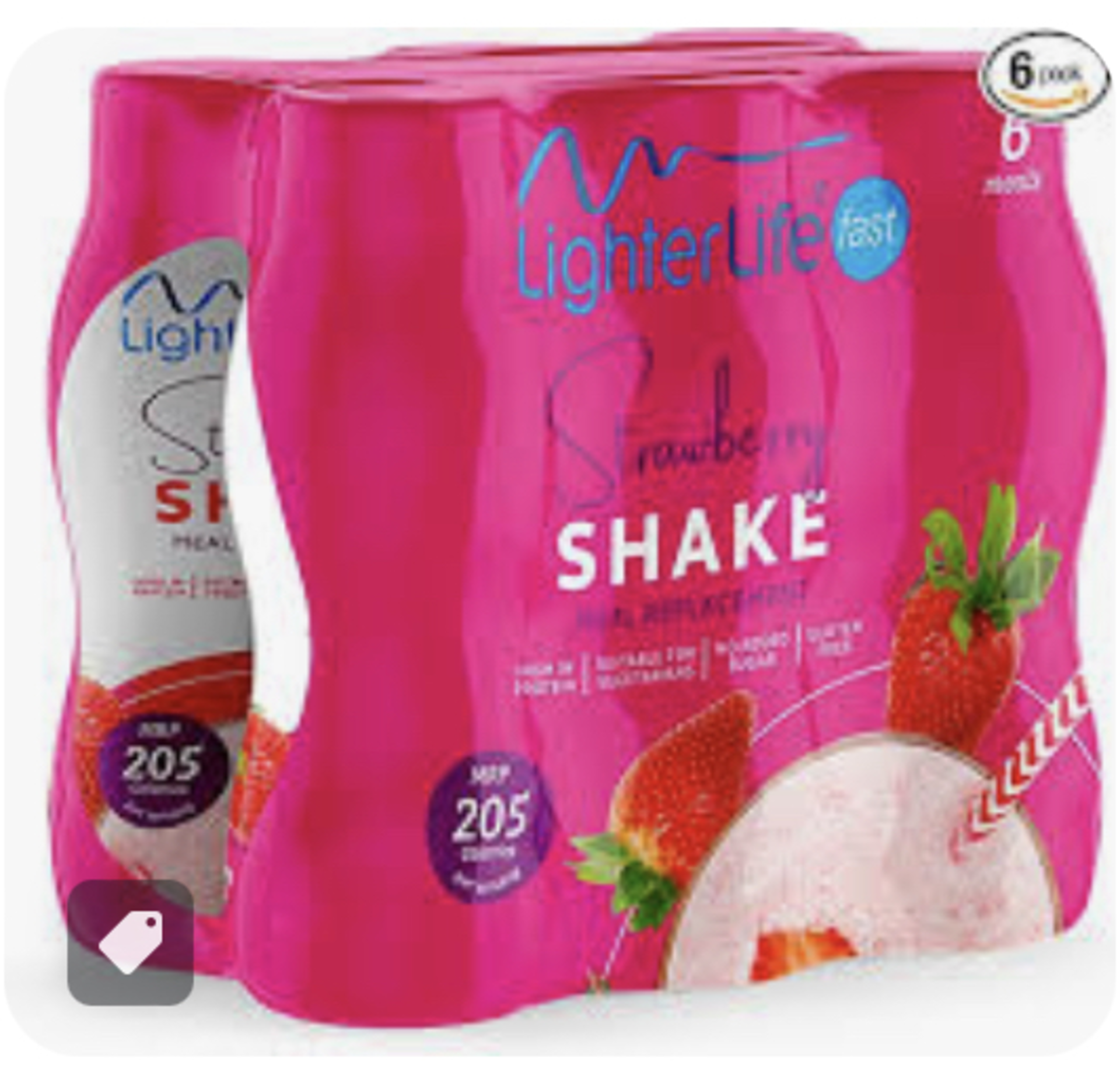 RRP £214 (Approx. Count 14) spSCJ21RsRT ""LighterLife Fast strawberry Ready to Drink 6 x