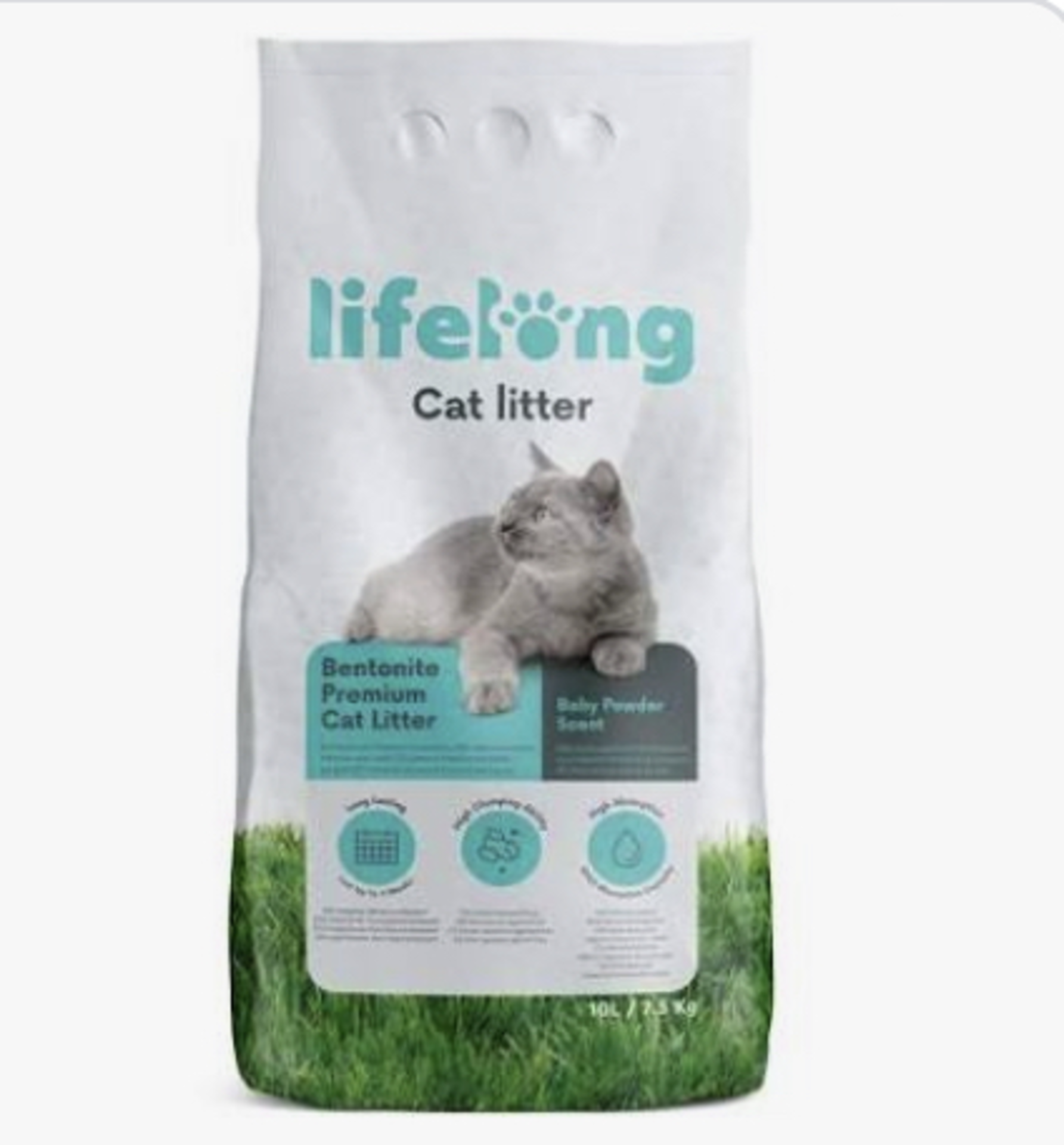 RRP £405 (Approx. Count 45) spW48v3184x Amazon Brand Lifelong Bentonite Premium Cat Litter Baby