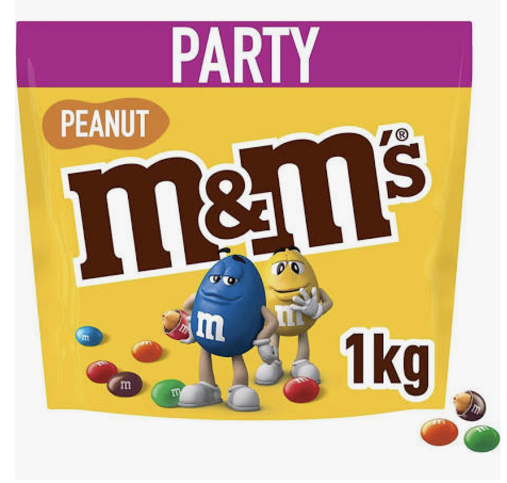 RRP £825 (Approx. Count 100) Spw44E2525Z M&M'S Peanut Chocolate Party Bulk Bag, Chocolate Gift,