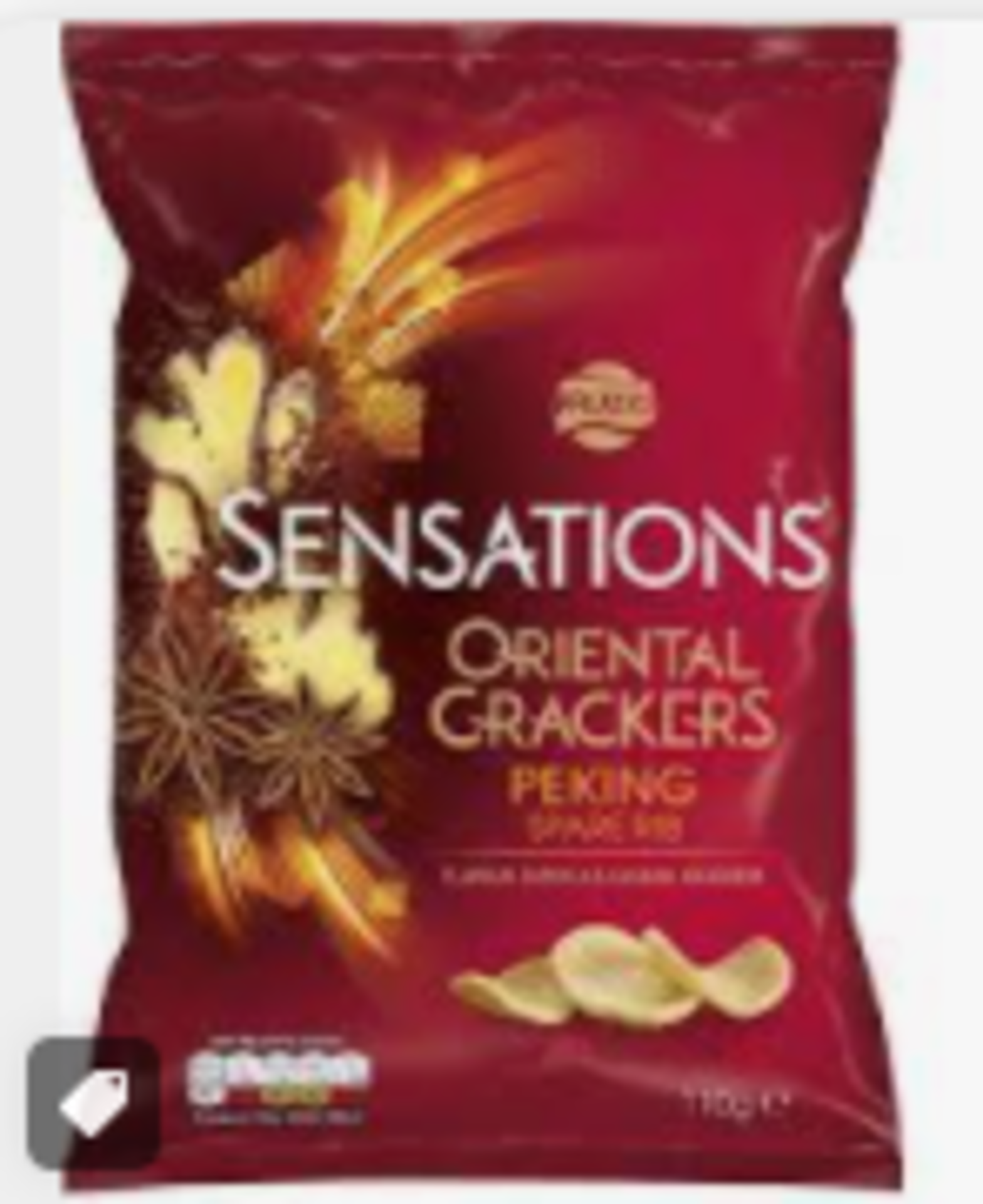 RRP £615 (Approx. Count 78) Spw42X5961V Sensations Peking Spare Rib Oriental Crackers, Sharing Bag