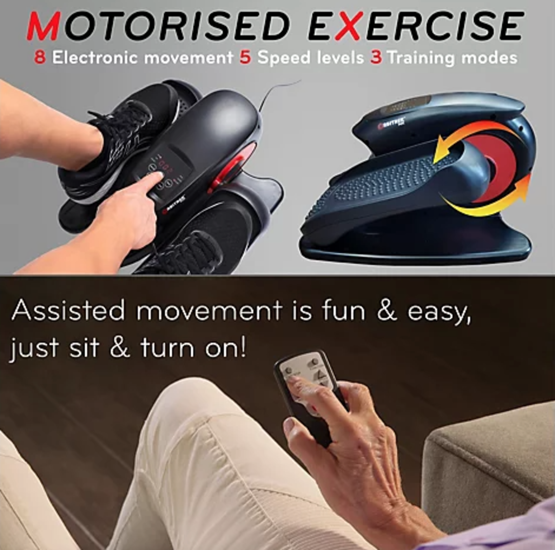 RRP £229 Lot To Contain 1 X Orbitrek Mx Motorised Seated Elliptical Trainer (Condition Reports