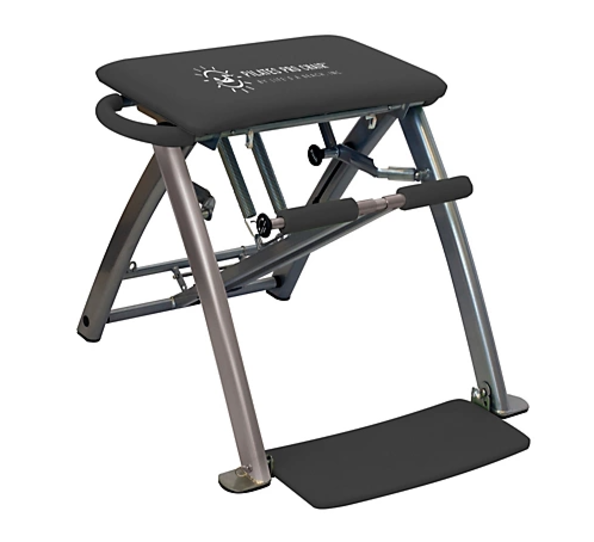 RRP £242 Lot To Contain 1 X Pilates Pro Chair With 4 DVDs By Life's A Beach (Condition Reports