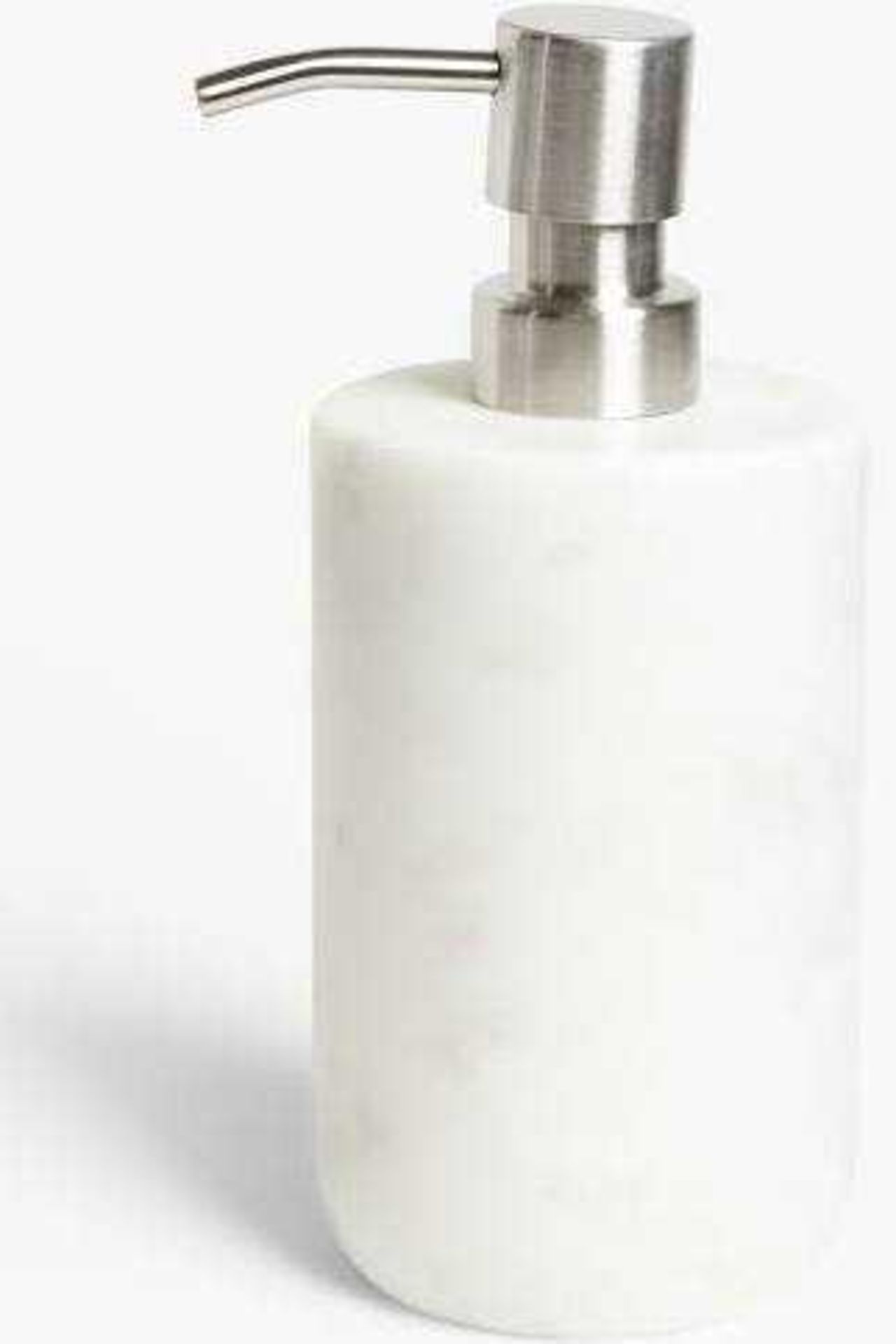 RRP £420 Lot To Contain 21 New White Marble Soap Pumps In A Box