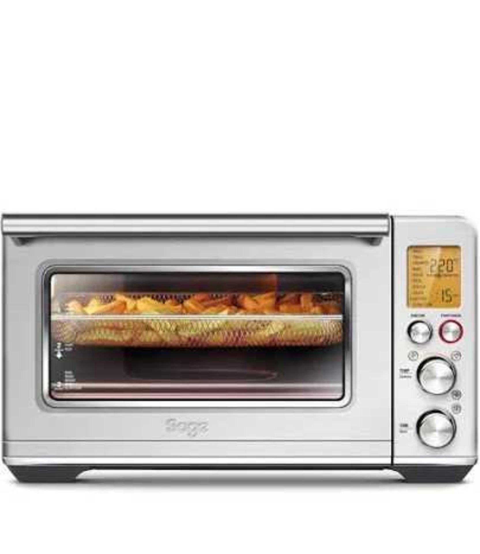 RRP £240 Unboxed Sage Bov820Bss Built In Electric Single The Smart Oven Pro, Silver