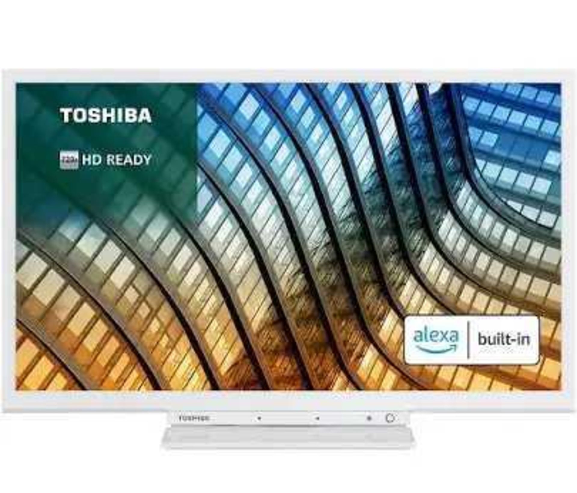 RRP £150 Unboxed Toshiba 24Wk3C64Db 24-Inch 720P Smart Tv White