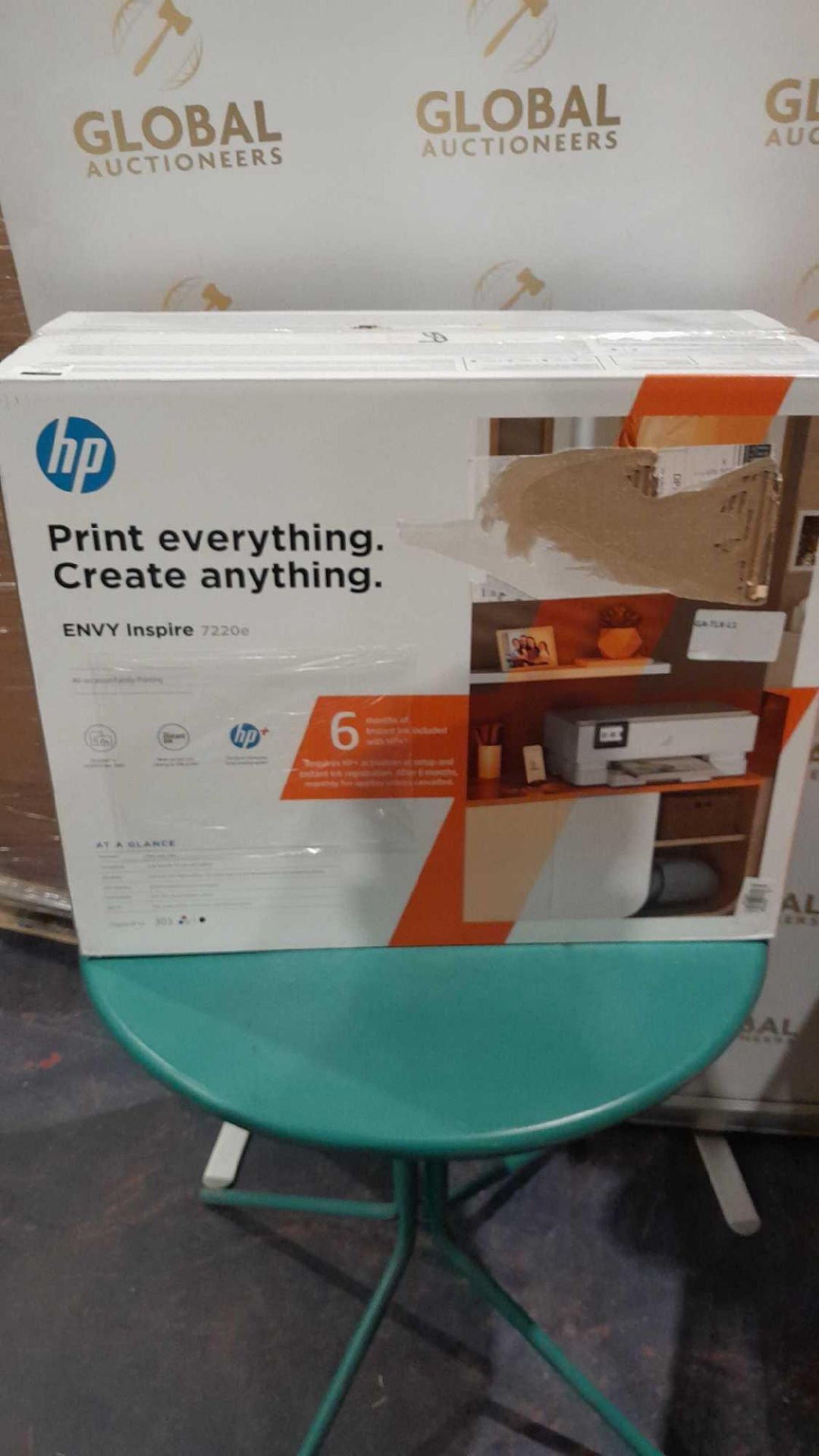 RRP £140 Boxed Hp Envy Inspire 7220E All-In-One Hp+ Wireless Colour Printer - Image 2 of 2