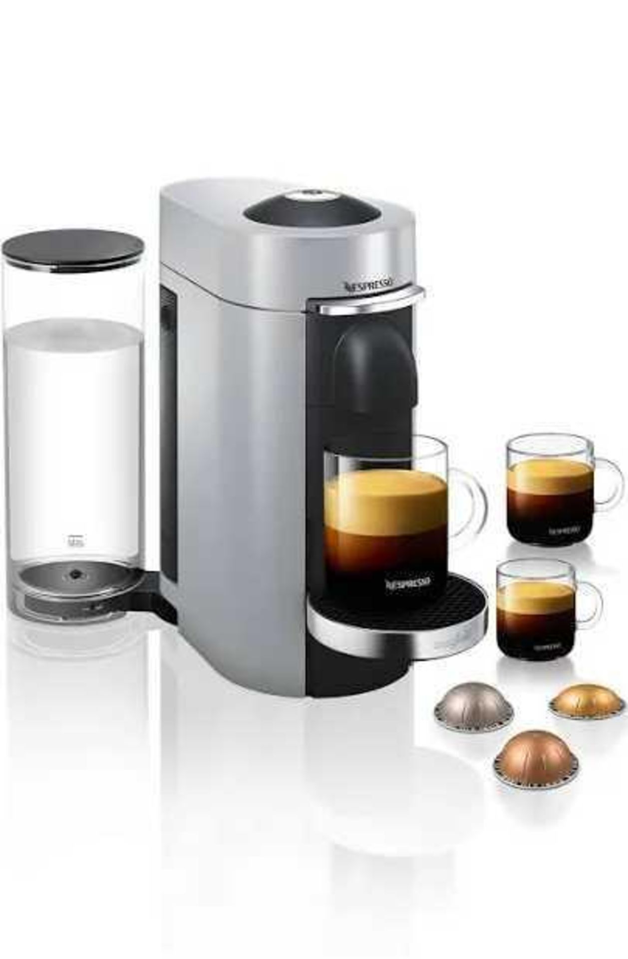 RRP £200 Boxed Nespresso Magimix Vertuo Plus Silver Coffee Machine