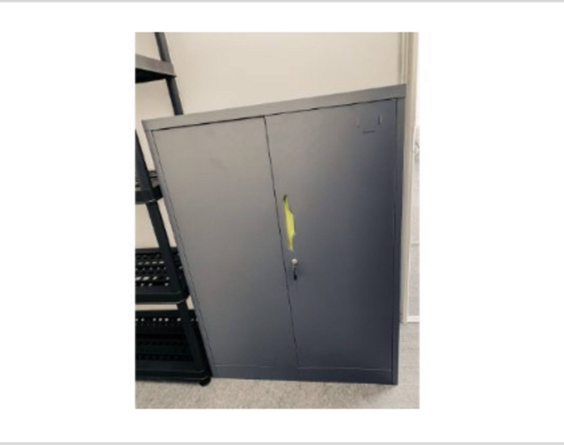 RRP £155 Lot To Contain 1 Metal Lock Up Cabinets(Condition Reports Available On Request, All Items