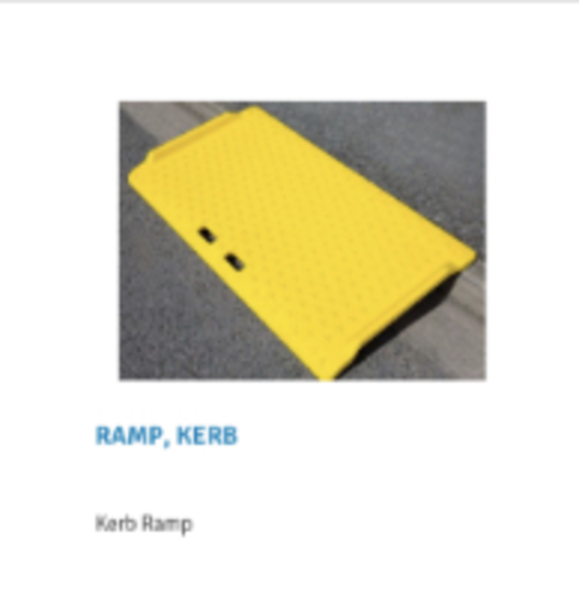 RRP £50 Lot To Contain Ramp, Kerb (Fa Specific)