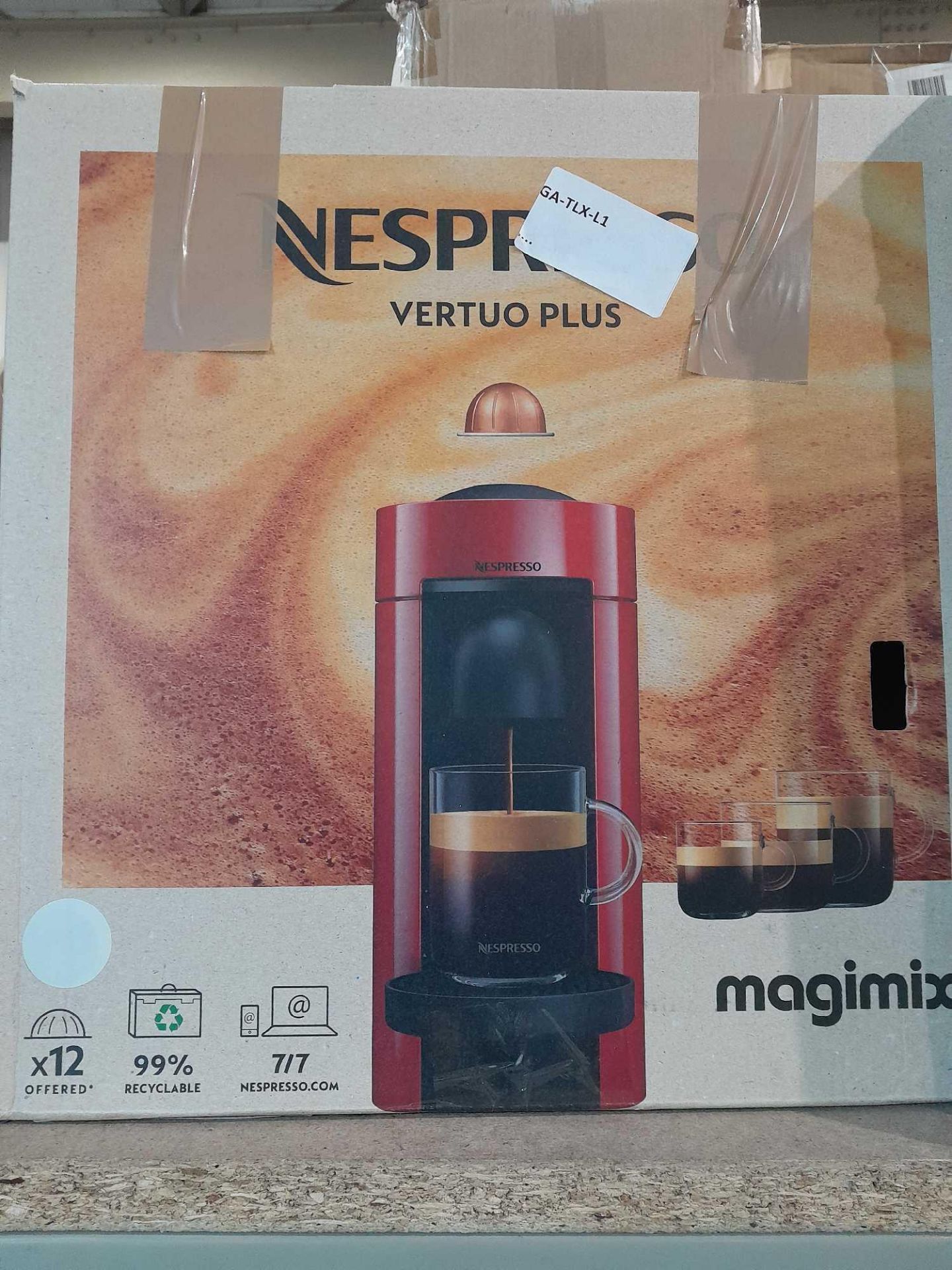 RRP £160 Boxed Nespresso Vertuo Plus Krups Magimix Coffee Machine - Image 2 of 2