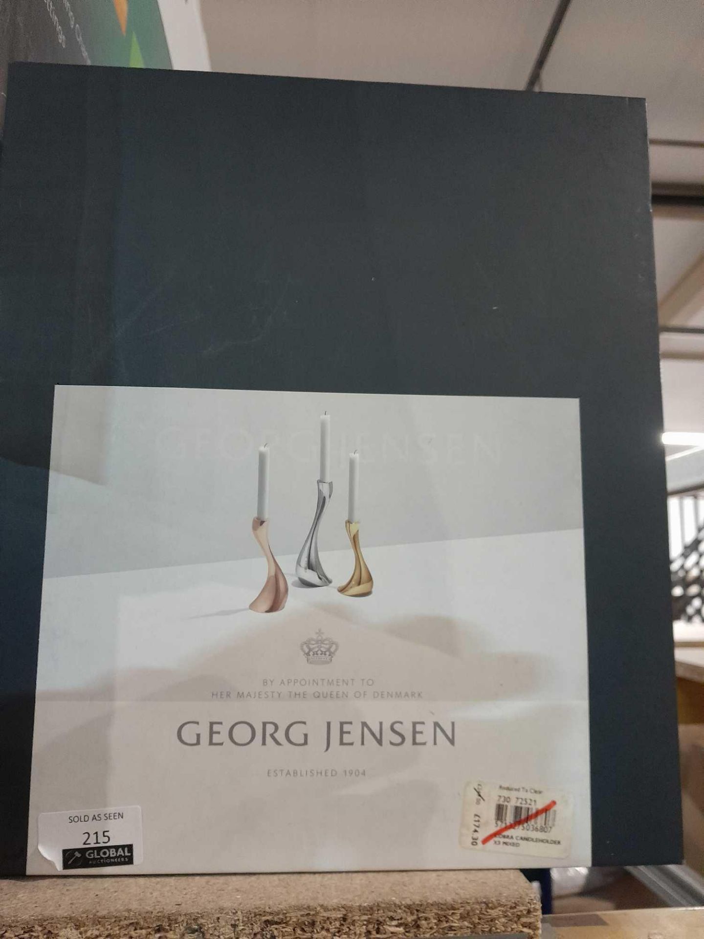 RRP £250 Boxed Georg Jensen Set Of 3 Cobra Mixed Candleholders - Image 3 of 3